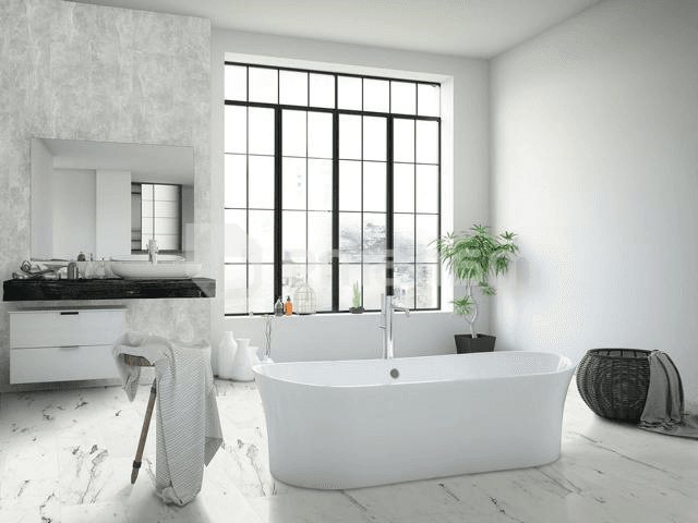ლამინატი წყალმდგრადი Classen Visiogrande White Marble Aqua Protect 57203 604x280x8 მმ AC4/32