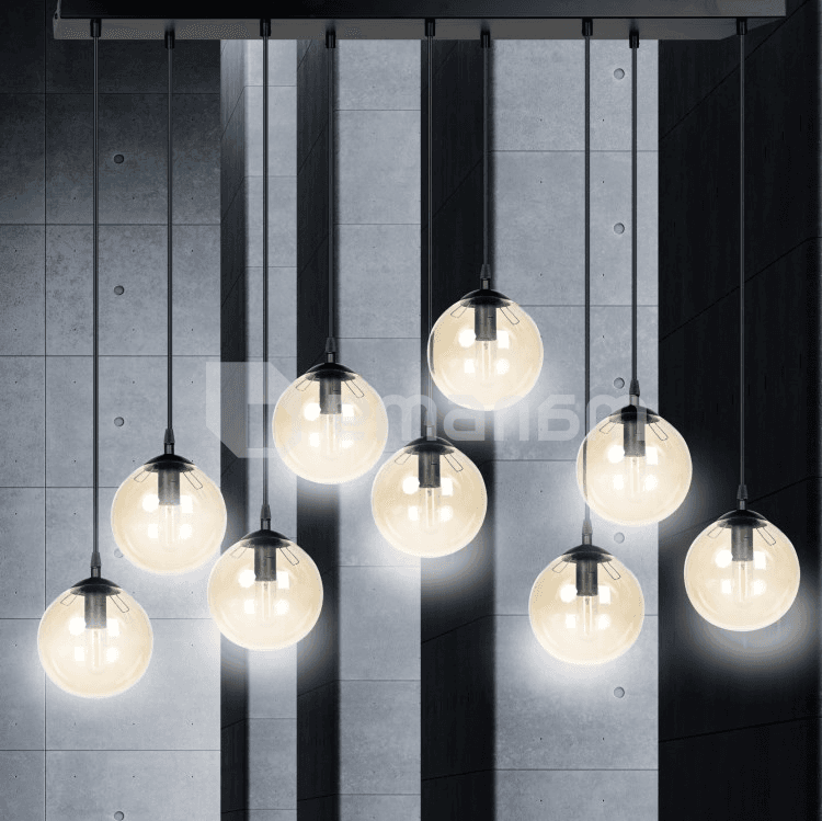 საკიდი EMIBIG Cosmo 9 E14 9x MAX 40W შავი MIODOWY