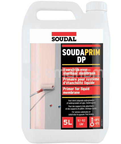 გრუნტი თხევადი მემბრანის Soudal Soudaprim DP 5 ლ