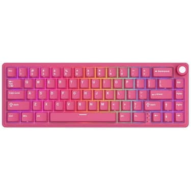 კლავიატურა Royal Kludge RKR65-BR-XH RGB Mechanical Keyboard, Cream Switch, Hot Swappable, Wired, USB, Berry Red