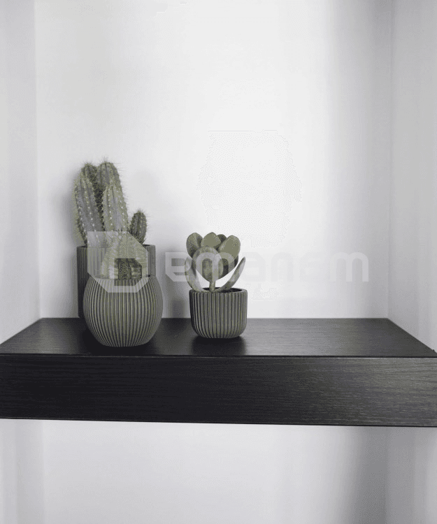 ქოთანი ყვავილის Capi Europe Vase cylinder Groove 19x21სმ მწვანე