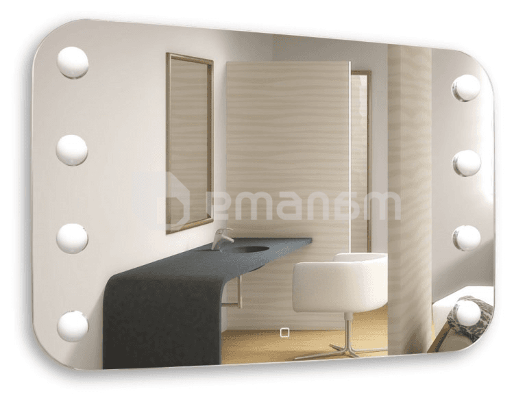 სარკე განათებით Silver Mirrors Tony 80x55 სმ