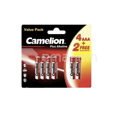 ელემენტი  Camelion Plus Alkaline AAA 4+2 შეკრა LR03-BP