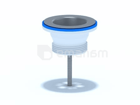 გაშვება უჟანგავი ბადით ANI PLAST 1/4 M200EU