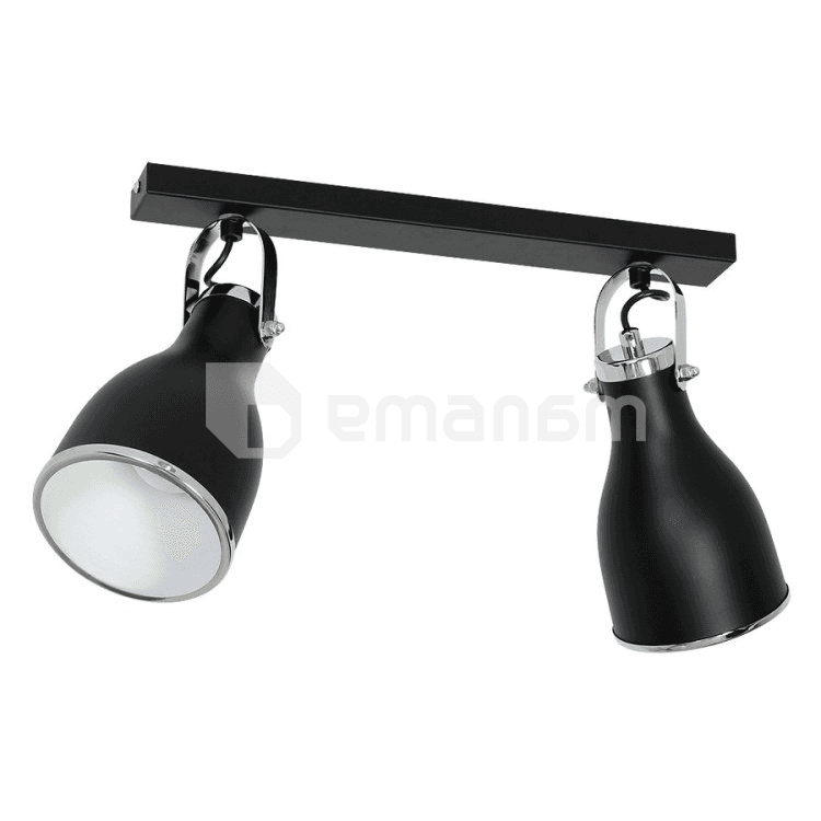 სპოტი Luminex Bjorn 2 Е27 ლითონი შავი ქრომი 7514
