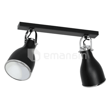 სპოტი Luminex Bjorn 2 Е27 ლითონი შავი ქრომი 7514