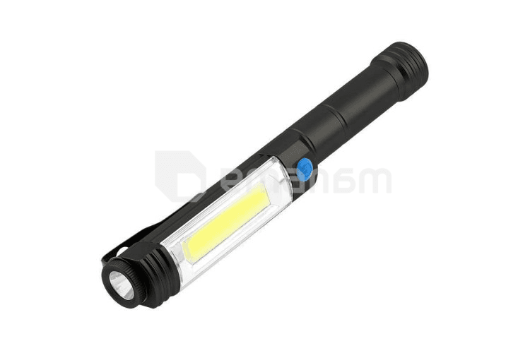 ფანარი GTV LED 6W 3 რეჟიმი  3 AA 1 5V  400lm 6400K IP44 შავი მაგნიტი