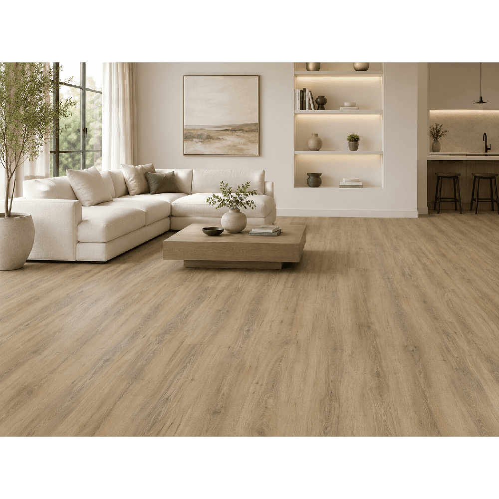 ლამინატი Ultradecor Floordreams Compact U616 ოქროსფერი მუხა 128.5x15.5 სმ