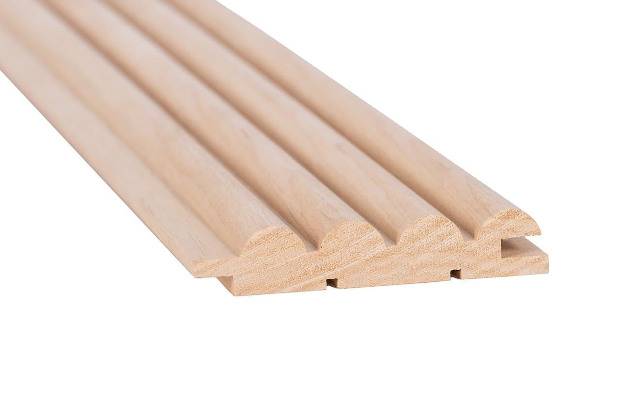 ინტერიერის კედლის პანელი, alder (Alnus glutinosa) cladding, SRP 15*61*1500 შავი მურყანი M2: 0.0885