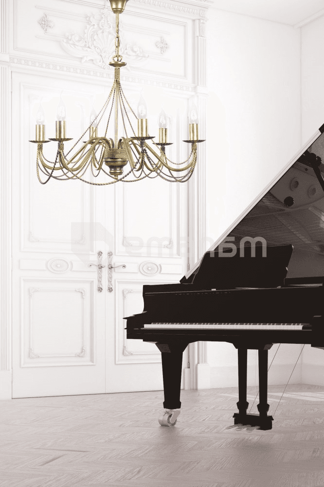 ჭაღი EMIBIG TORI 6 E14 h750 L630 ოქროსფერი 170/6