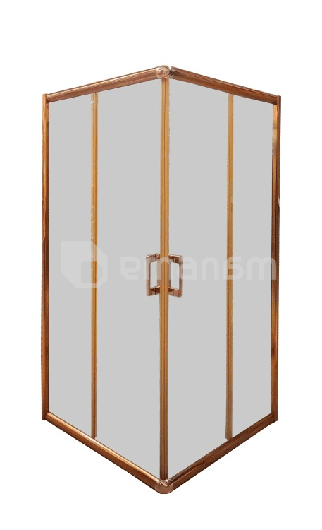 საშხაპე შუშა სპილენძისფერი პროფილებით Belissa Bls-01 90/90/190-5mm