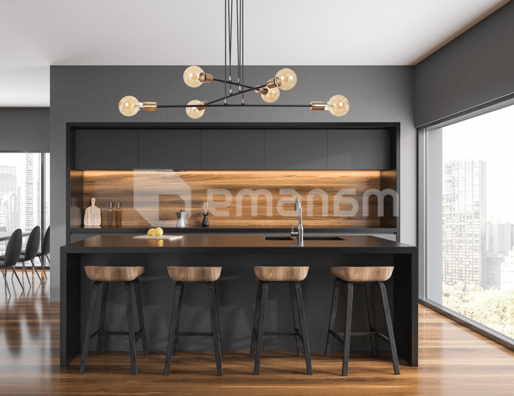 ჭაღი EMIBIG VESIO 6 E27 6x MAX 60W შავი
