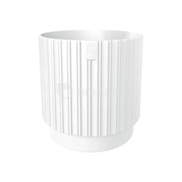 ქოთანი ყვავილის FORM-PLASTIC Mika Cyli Petit Eco Recycled 14 white