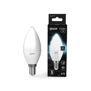 ლედ ნათურა Candle E14 6.5W 4100K gauss - 103101207
