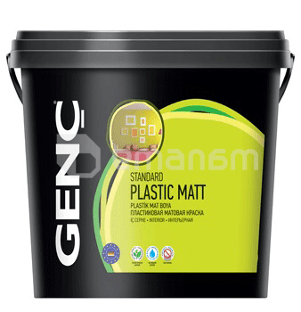 ინტერიერის საღებავი სილიკონის Genc Standart Plastic Mat 2.2 ლ