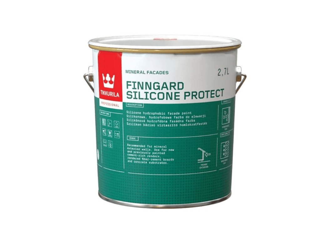 საღებავი ფასადის Tikkurila Finngard Silicone Protect C 2,7 ლ