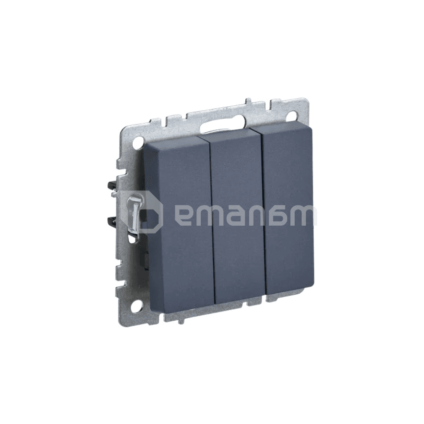 ჩამრთველი ჩარჩოს გარეშე IEK BRITE 3 10A BC10-3-0-BrM
