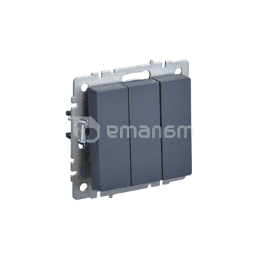 ჩამრთველი ჩარჩოს გარეშე IEK BRITE 3 10A BC10-3-0-BrM