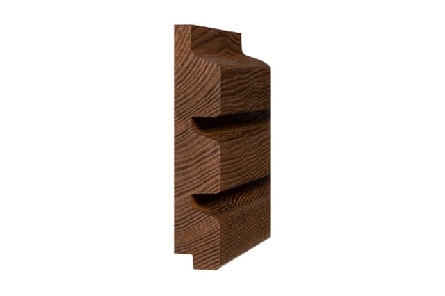 საფასადე თერმო-ხე, Thermo-ash (Fraxinus) Intense cladding, CAR8 26*130*1500 იფანი კოპიტი M2: 0.18