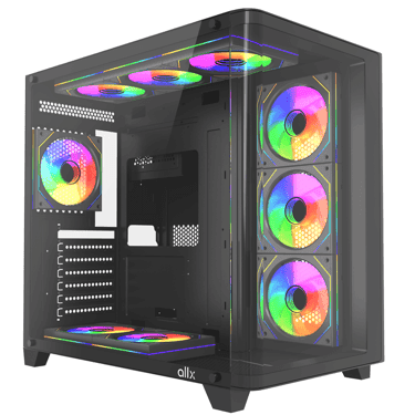 ქეისი ALLX AX-G2731, Computer Case, ATX, MATX, ITX, USB3.0, USB1.0x2, HD AUDIO, Black