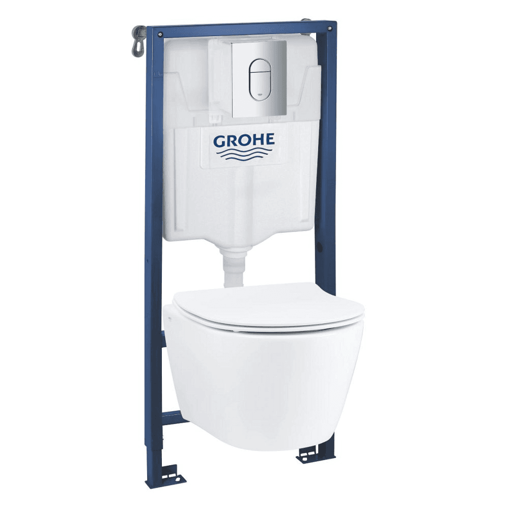 კომპლექტი Grohe Solido 4-in-1 Rapid SL+WC Serel Sp26 Rimless+Arena Cosmopolitan flush plate
