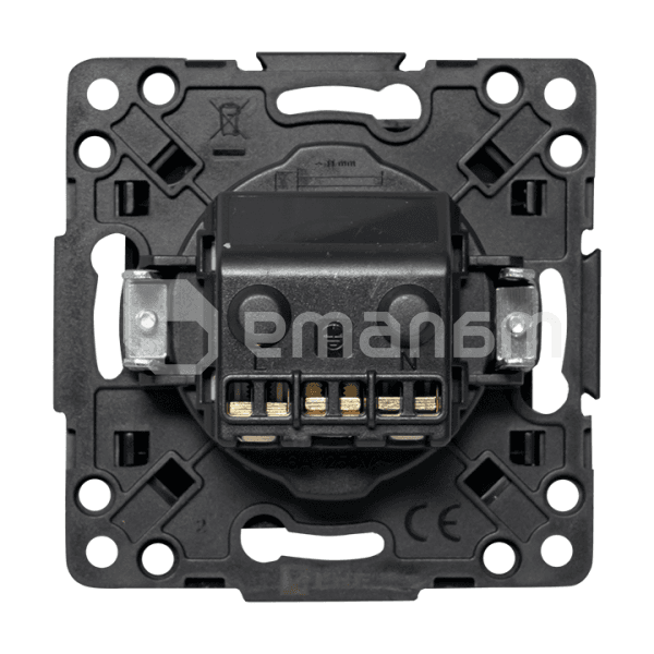 როზეტი EKF 1 84x84 დამიწებით ჩარჩოს გარეშე