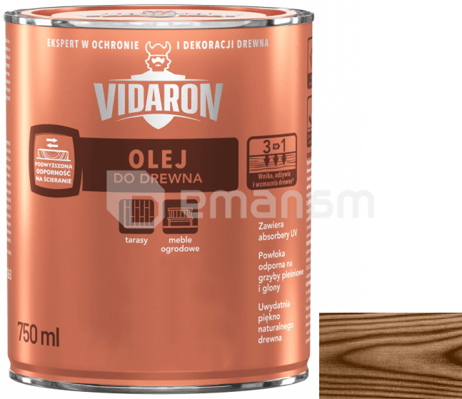 ზეთი ხის Vidaron 750 მლ D04 პალისანდრი
