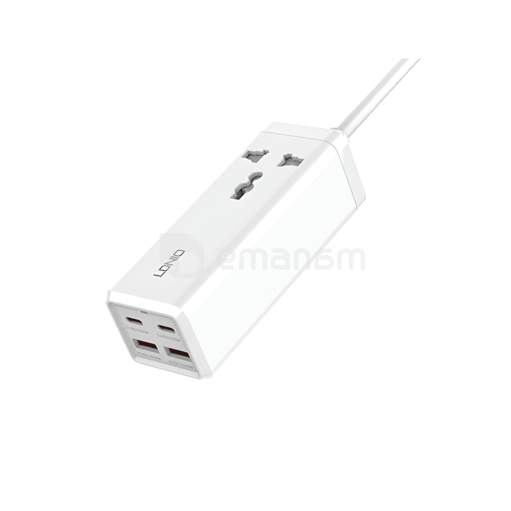 დამაგრძელებელი LDNIO SC1418 1 2მ 2 USB-A C