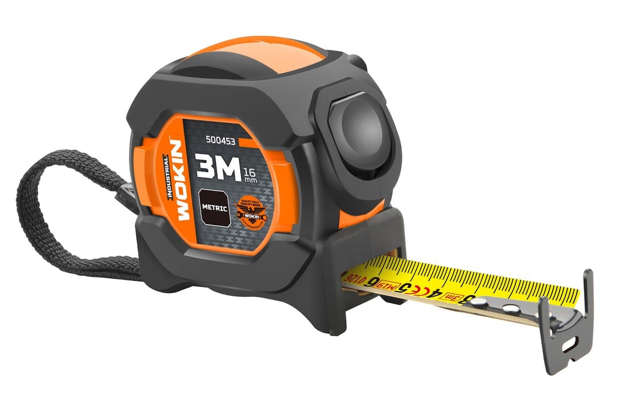 საზომი ლენტი Wokin 500465, 5mx25mm, Measuring Tape (Industrial), Yellow