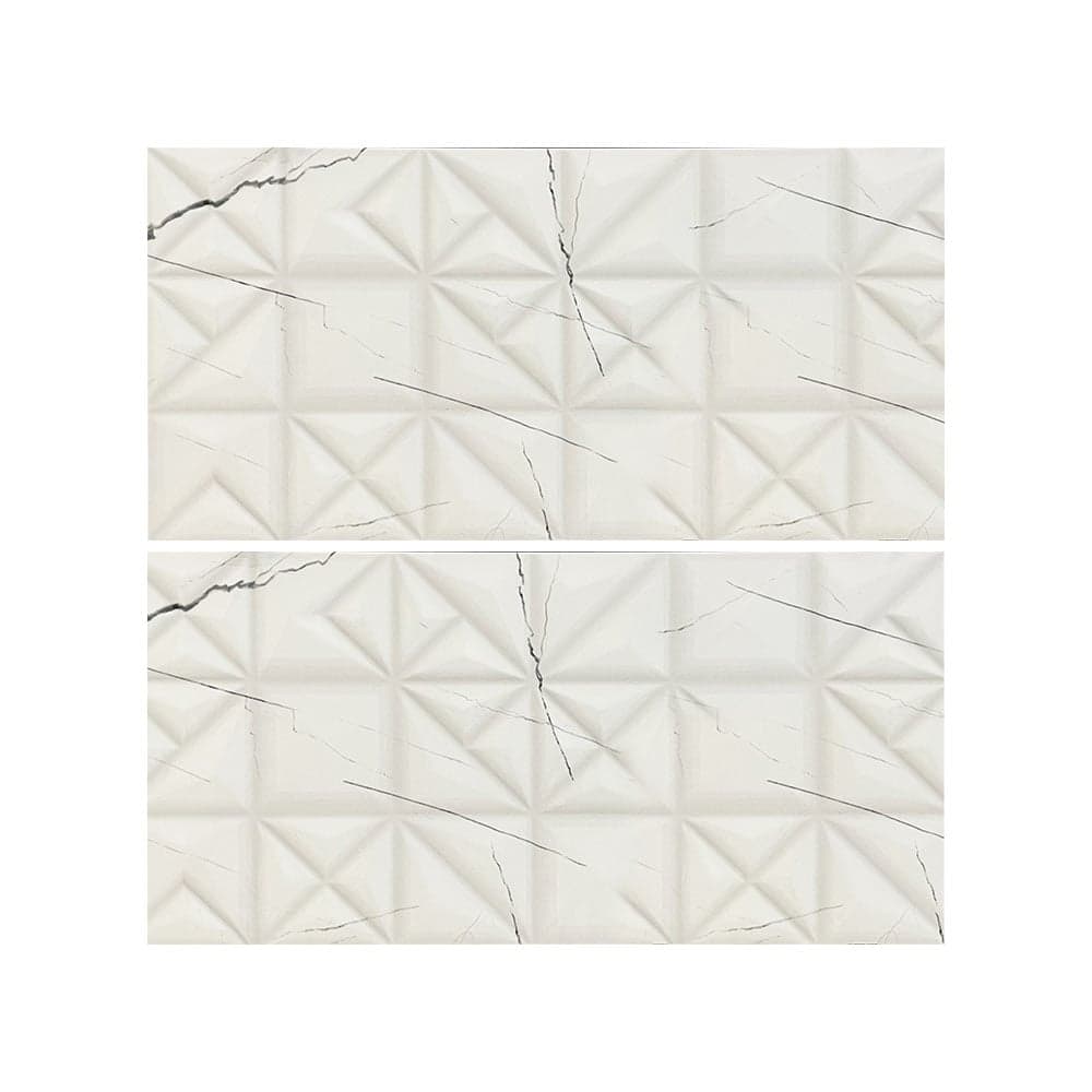 კერამოგრანიტი Vizhen white decor 29.45x59.45