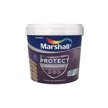 საღებავი ექსტერიერის PROTECT SILICONED FLAT Marshall 2,5ლტ