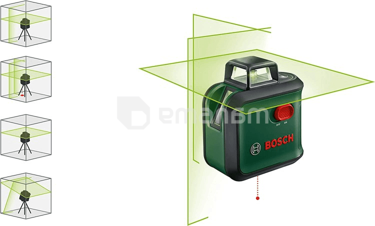ლაზერული ნიველირი Bosch Advanced Level 360 Set (0603663B04)