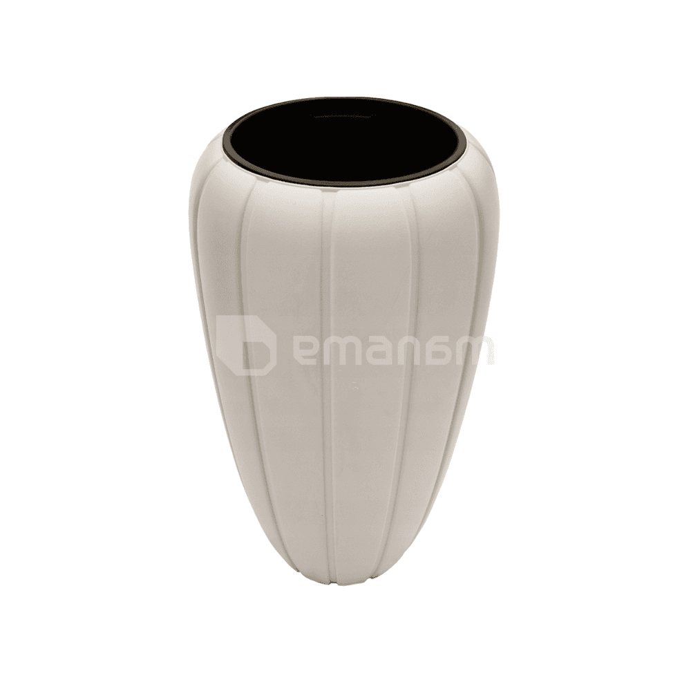 ქოთანი ყვავილის კრემისფერი LAMELA Pot GAJA 400 medium 40х40х60 სმ