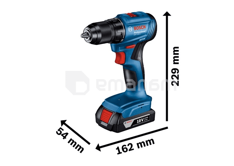 აკუმულატორის დრელი-სახრახნისი Bosch GSR 185-LI 18V (06019K3001)