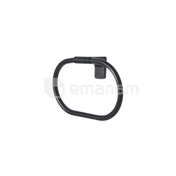 რგოლი პირსახოცებისთვის Tema Premium Ring Towel Bar 71008 B-e Black