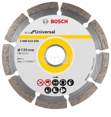 ალმასის დისკი უნივერსალური Bosch Eco for Universal 125x22.23 მმ