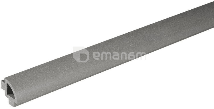 კუთხე ნახევრად მრგვალი Bergdeck BDC001 ანტრაციტი 32x32x2400 მმ