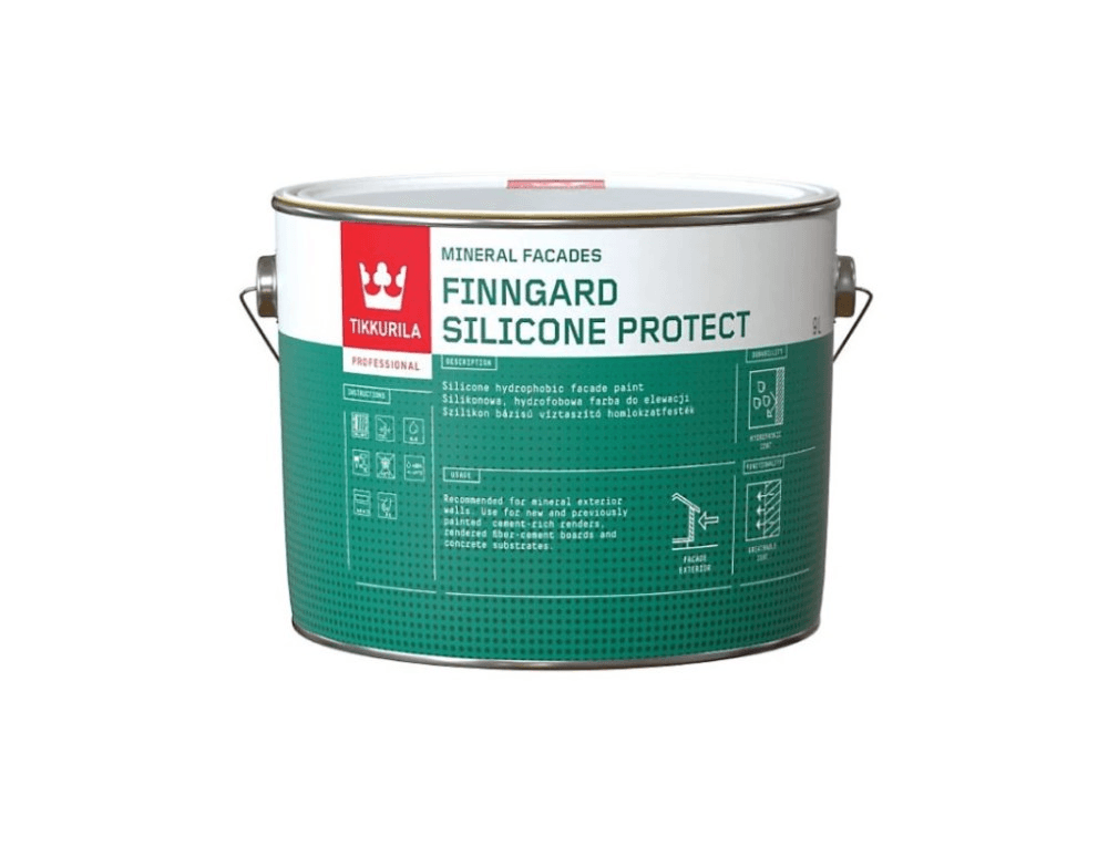 საღებავი ფასადის Tikkurila Finngard Silicone Protect AP 9 ლ