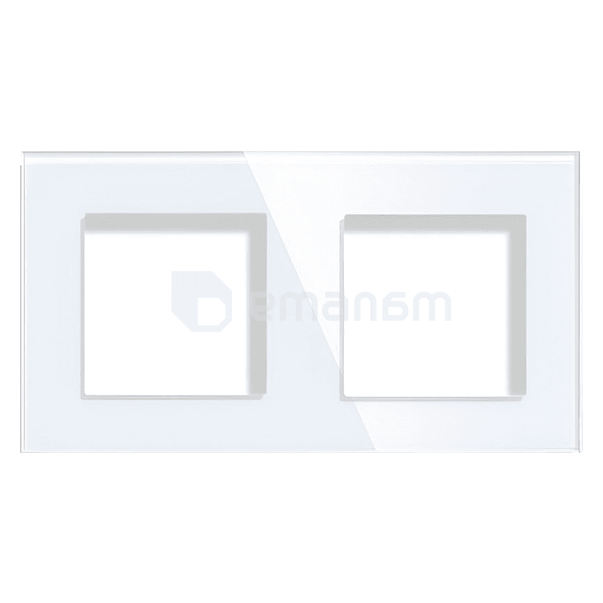ჩარჩო Elegant Smart Home 2 მინის თეთრი