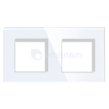ჩარჩო Elegant Smart Home 2 მინის თეთრი