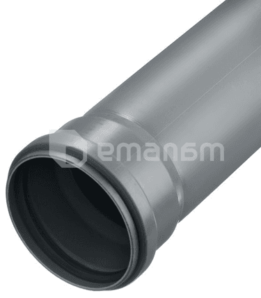 მილი შიდა კანალიზაციის Hakan 100X500 PP HT S20 GREY