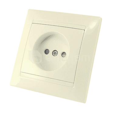 როზეტი შტორებით TDM Lama SQ1815-0110 1 განყოფილებიანი კრემისფერი