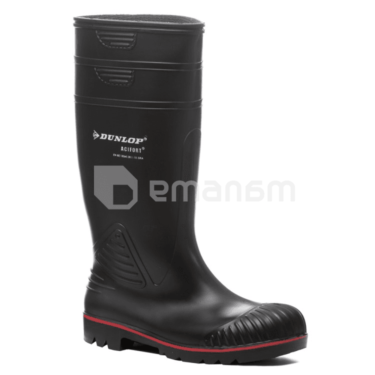 ჩექმები რეზინის ქიმიური Dunlop 9ACSA 43 შავი