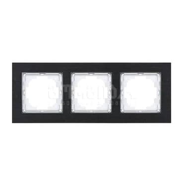 მინის სამიანი ჩარჩო alegra black - 25BL0093