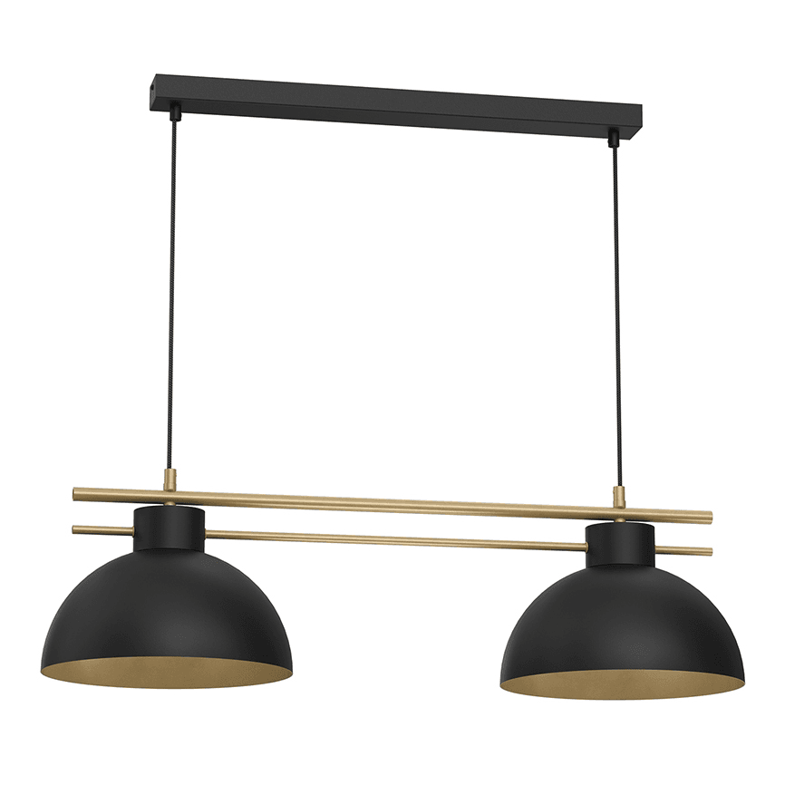 საკიდი Luminex 4286  Estate 2 E27 შავი ოქროსფერი