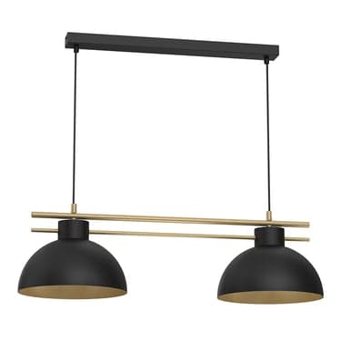 საკიდი Luminex 4286  Estate 2 E27 შავი ოქროსფერი