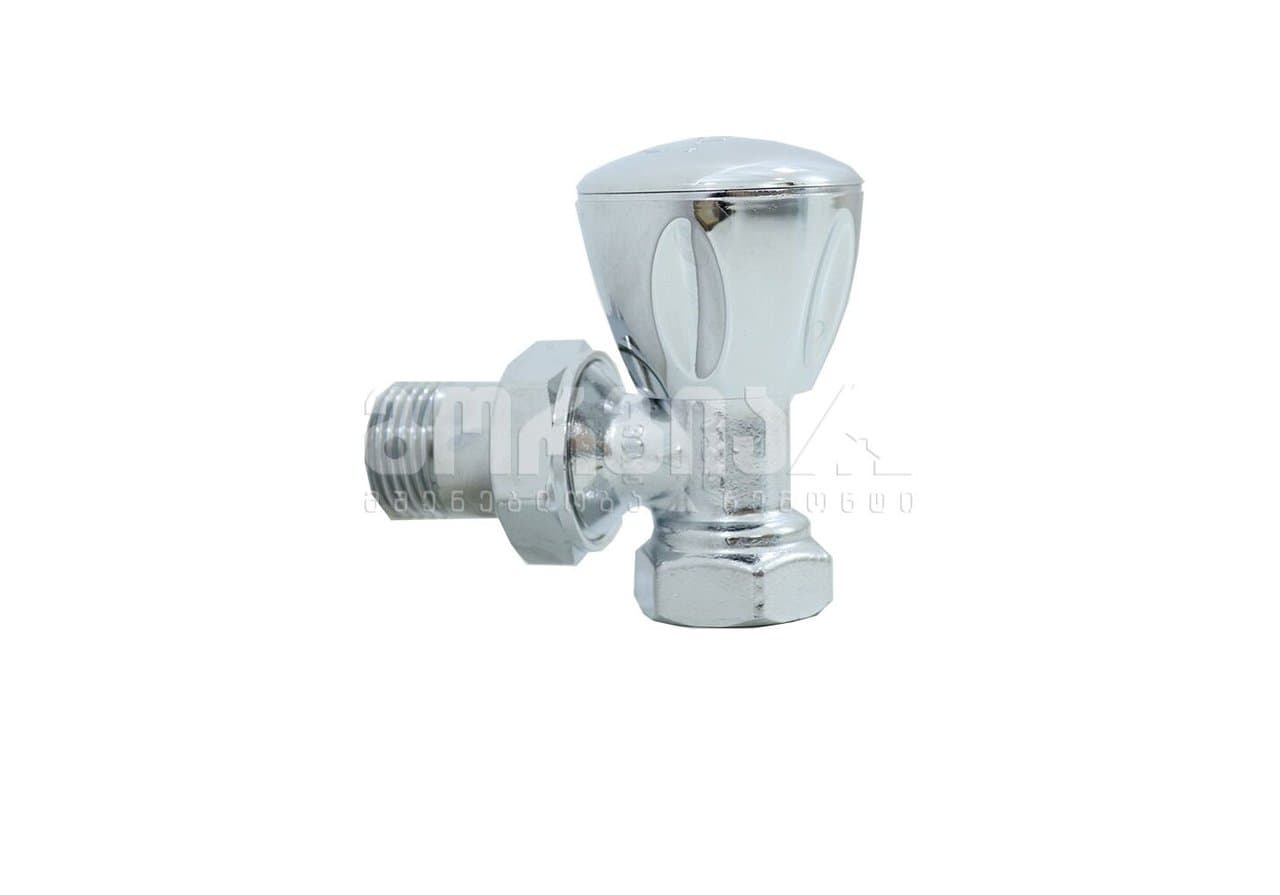 რადიატორის ვინტილი კუთხის ქრომ. 1/2 RV3 ” ECA