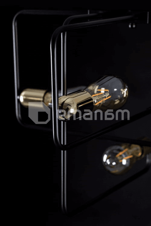 ჭაღი EMIBIG SAVO 4 E27 4x MAX 60W შავი