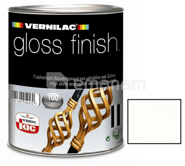 საღებავი ზეთის Vernilac Gloss finish No 100 თეთრი პრიალა 750 მლ