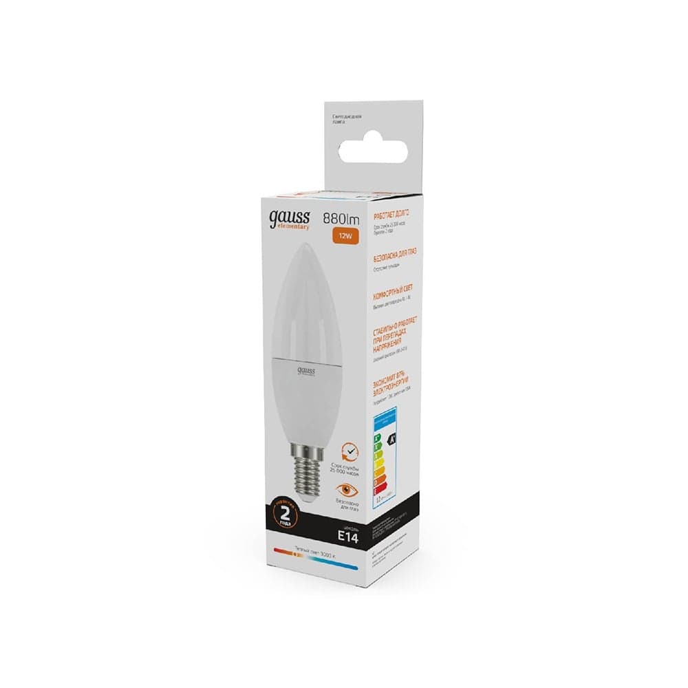 LED ნათურა Elementary Candle 12W 880lm 3000K Е14 - 331 Gauss